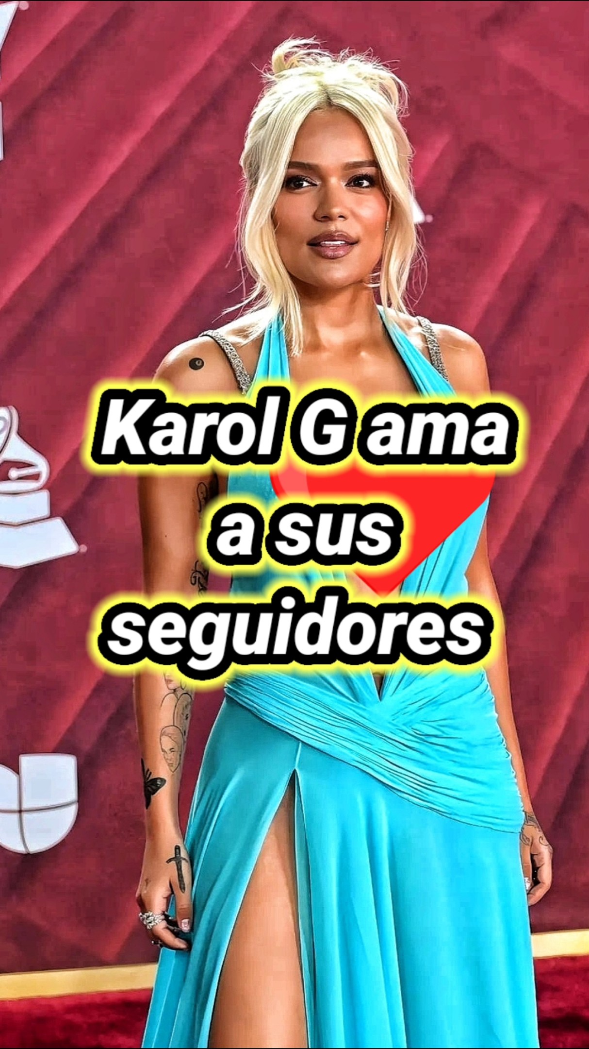 Karol G ama a sus seguidores. #karolg