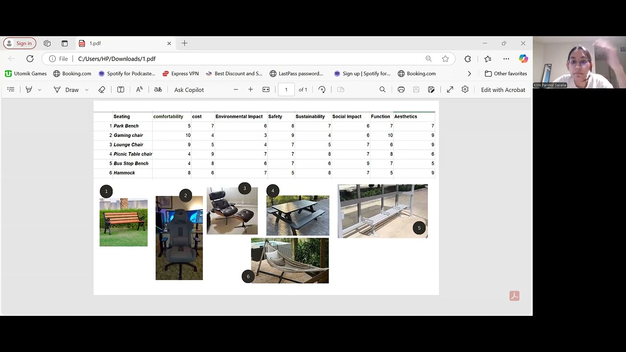 Design Matrix and Personal Reflection Video - YouTube