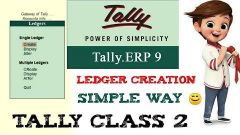 How to create Ledger in Tally | Modify Delete Ledger | Types of Ledger in Tally | LEDGER POSTING
