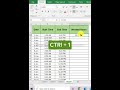 How to calculate working Time in Excel #exceltips #shorts #shortvideo #asmr #gaming #viralshort