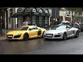 4x Audi R8 in Düsseldorf | AMAZING sounds!