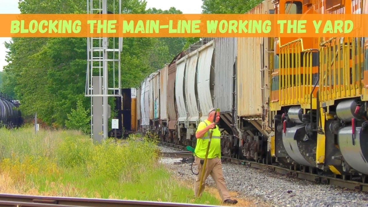 The local train blocks the DIAMOND and the MAIN-LINE while working the ...