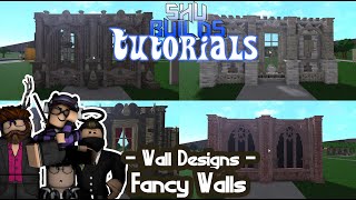 Bloxburg Tutorials: Wall Designs #6 'Fancy'