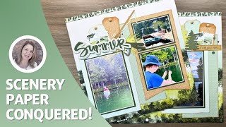 Scrapbooking Sketchbook Layouts | Using Scenery Paper | Creative Design Team