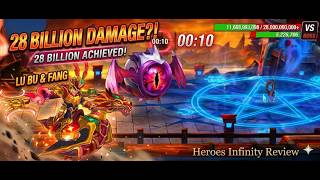 28 BILLION DAMAGE?! 😱 The Most Broken Raid Strategy in Heroes Infinity!