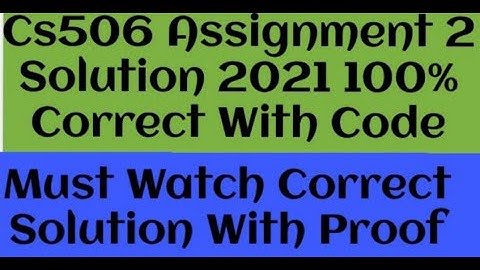 CS506 Assignment 2 Solution 20121 100% Correct With Code
