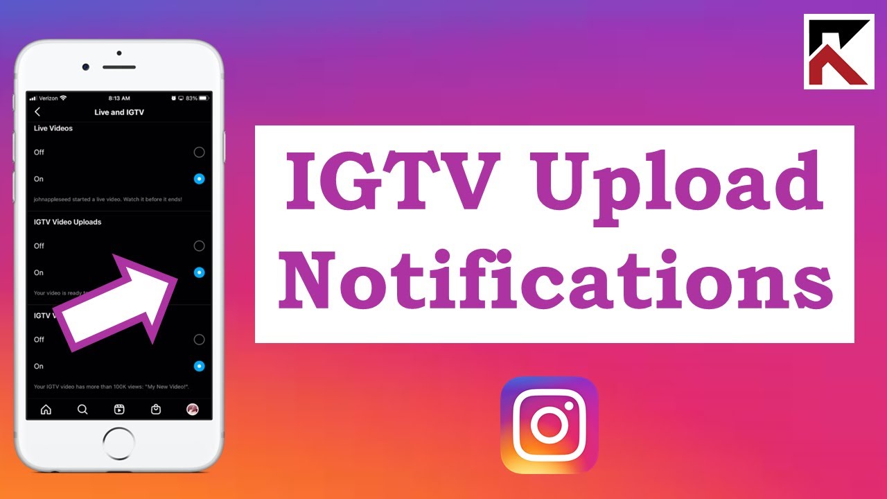 How To Turn Off IGTV Video Uploads Notifications Instagram App