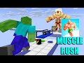 Monster School : MUSCLE RUSH RUN CHALLENGE - Minecraft Animation