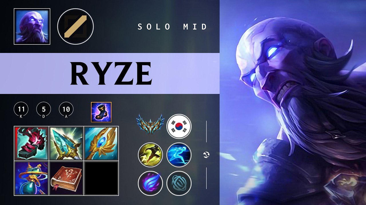 Ryze Mid vs Orianna - KR Challenger Patch 26.04
