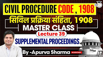 Civil Procedure Code, 1908| CPC | Lecture -39| | All Judiciary Exams | By:- Apurva Sir