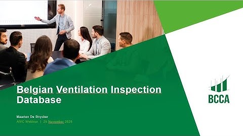Belgian Ventilation Inspection Database (Maarten De Strycker, BCCA, Belgium)