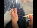 How to Put on Motorcycle Fork Boots by Cutting/Gluing NO REMOVING ANY PARTS - Rebel 500