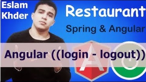 Angular ((login - logout))