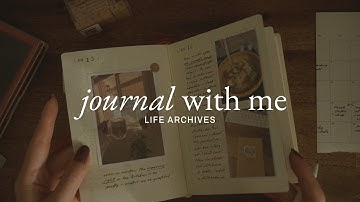 life archives journal with me | backlogging in my memory keeping journal (midori a6 1d1p)
