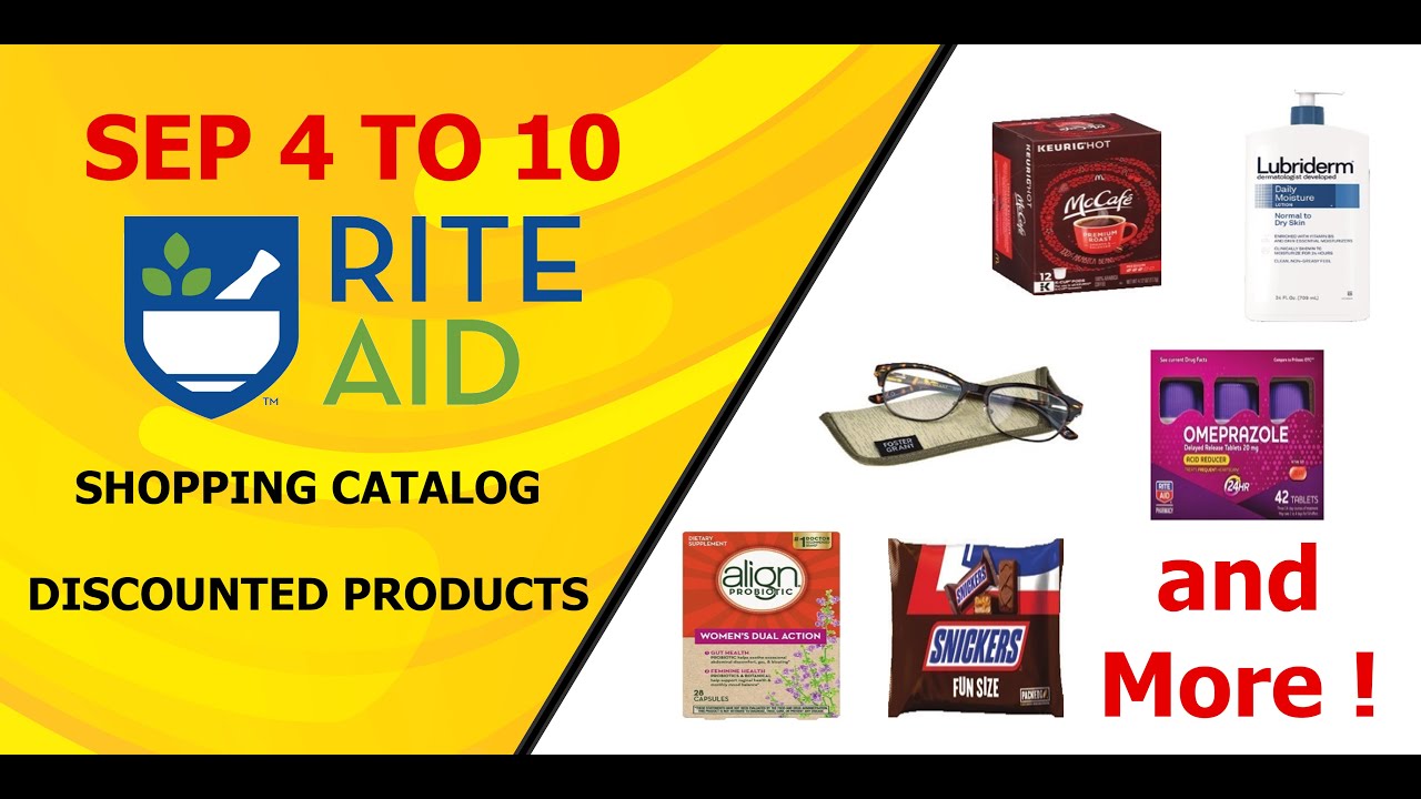RITE AID SEPTEMBER 4 TO 10 / DISCOUNT CATALOG / MEGA SALE / DEAL / 31.