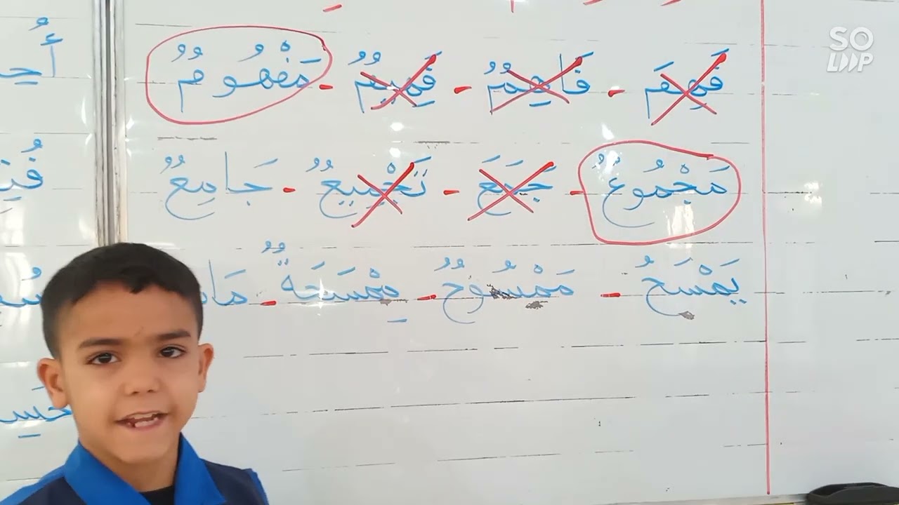 اسم المفعول، تمارين لتثبيت الدرس، السنة الثالثة ابتدائي