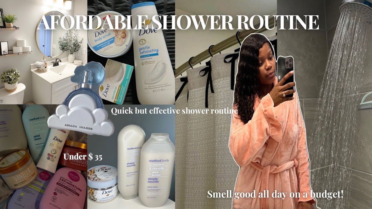 AFFORDABLE SHOWER ROUTINE my inexpensive body care, feminine hygiene