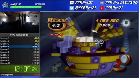 N64 - Tetrisphere - Rescue Speedrun (5-10) - 26:39