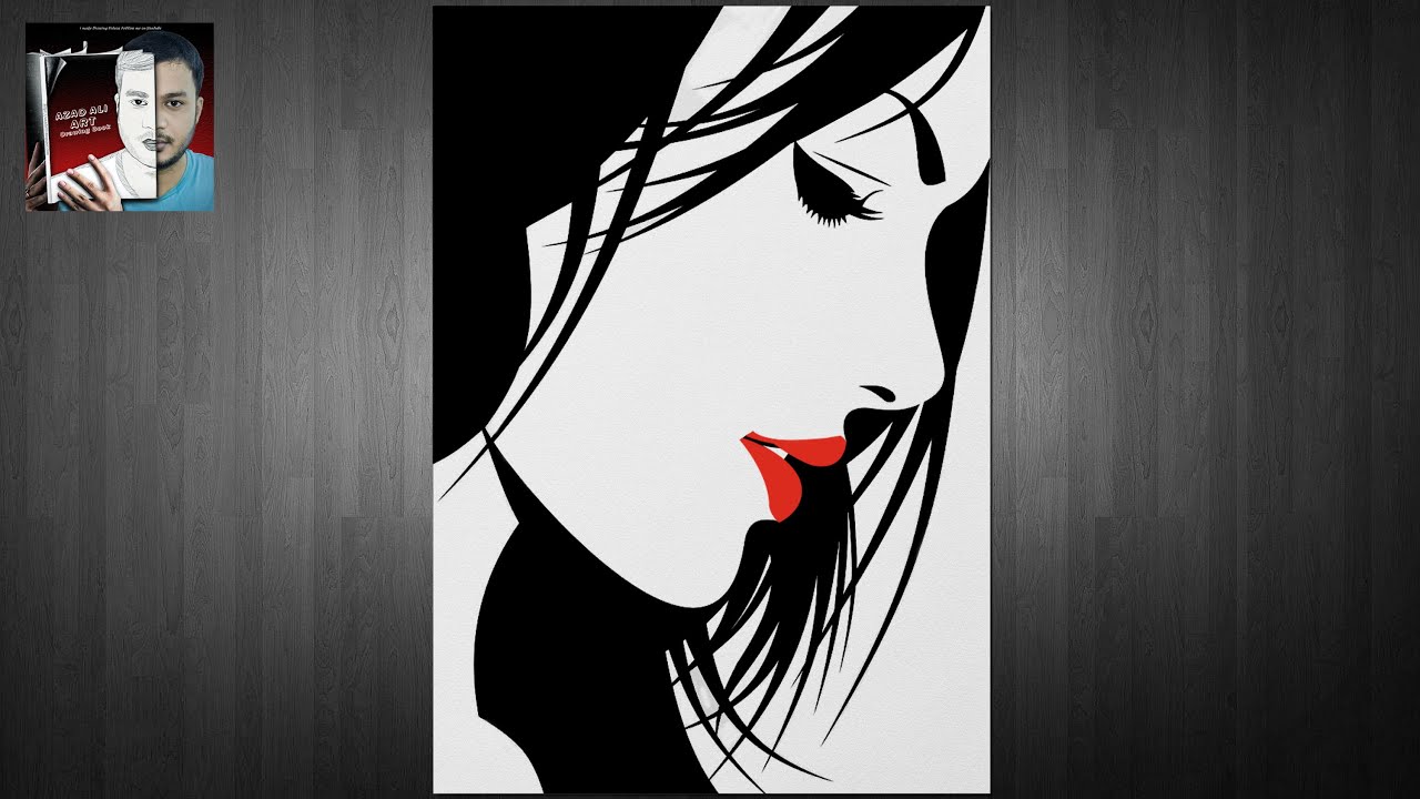 Drawing Girl With Marker Pen Marker Pen Art Marker Pen Tattoo 04 ⚫ Art Azad YouTube