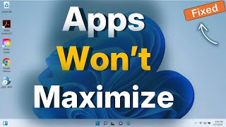 Celebrity Apps Won’t Maximize From Taskbar in Windows 11 : Fix Profile