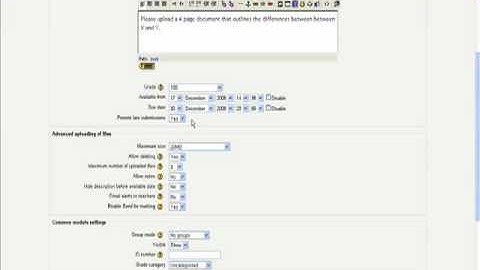 Moodle Assignments - Advanced Uploading of Files