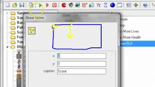 GameMaker: Show health, lives, score
