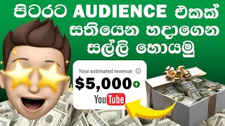 වෙන රටවල් වලට youtube video හදලා ලක්ශ ගණනින් මුදල් හොයමු 🤯💰How to Target Foreign Audience on Youtube