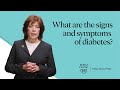 Diabetes signs and symptoms