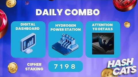 HashCats Daily Card Code | staking cipher  Code 7 & 8 October Hash Cats Card Code — JD Tech