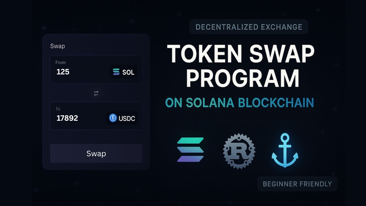 How to Build a Token Swap Program on Solana with Rust & Anchor  (Step-by-Step Tutorial)