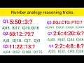 Number analogy|| Analogy Reasoning||analogy short tricks Reasoning concept||number series questions 