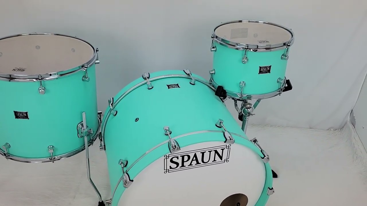 Spaun Custom Series Drum Kit Mint Green