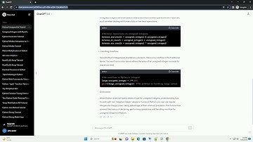 unsigned integer in python
