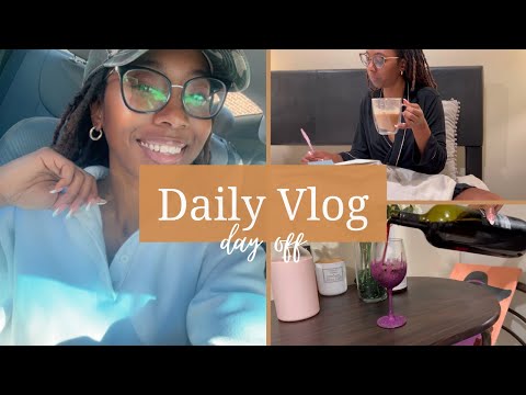 Daily Vlog | Spend my day off with me + new coffee shops, the aunt life, current read & bible study