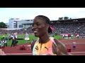 "I love it, it keeps me on my toes" - Julien Alfred on the competitiveness of the Women's 100m