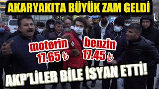 Benzine Ve Motorine Yine Büyük Zam Geldi, Akpliler Bile Isyan Etti