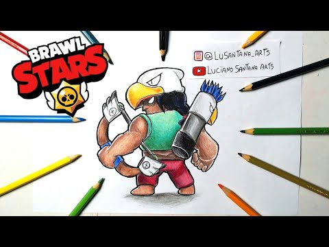 Desenho Brawl Stars Youtube - como desenhar o edgar do brawl stars