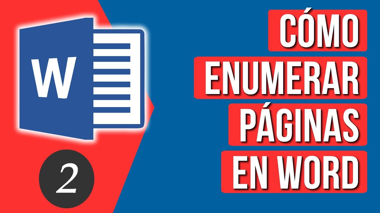 Como enumerar paginas en documentos de google