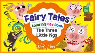 [NOWEDU] The Three Little PigsㅣStopMotionㅣFairy TalesㅣVertical screenㅣColoring Play Bookㅣ