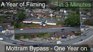 Mottram Bypass | A57 Link Roads Project | A Year of Filming in 3 minutes