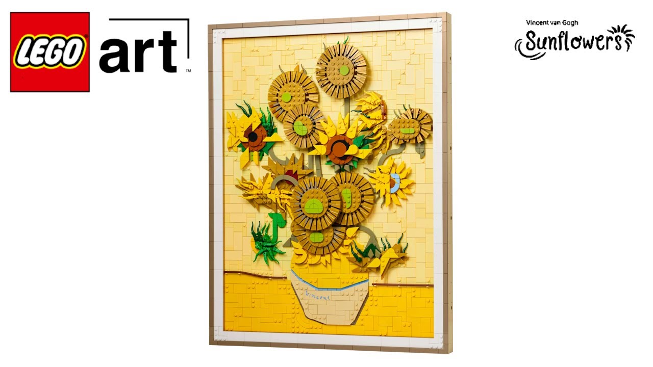 LEGO art - Vincent van Gogh - Sonnenblumen (31215) - Speed build
