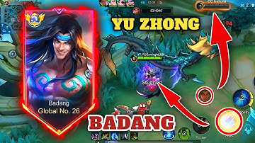 Top global badang vs yu zhong 🔥 | badang burst build | badang best build 2025 💪