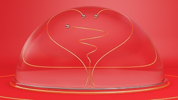 Golden Heart Loop | Sweep Object | Cinema 4D