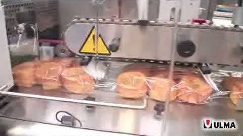 Individual and group packaging of cakes in flow pack wrapper (HFFS)