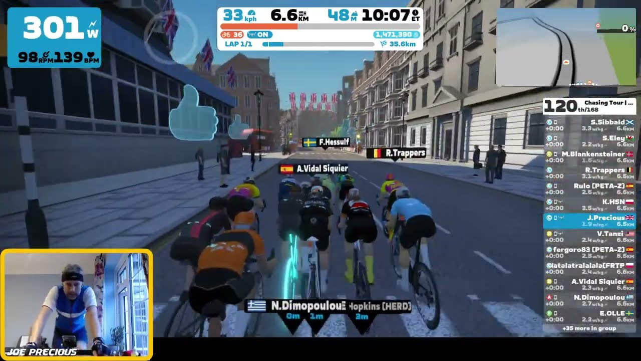 Zwift - Chasing Tour | Chasing Red - Stage 13 -11th September 2023