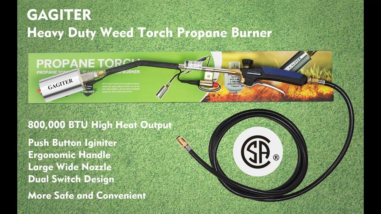 GAGITER Propane Torch Weed Burner Kit,Weed Torch,800,000 BTU Blow Torch