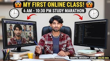 My First Online Class 🖥️ Manipal University - BCA