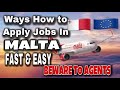 🇲🇹JOBS MALTA: WAYS HOW TO APPLY JOBS  IN MALTA FAST AND EASILY