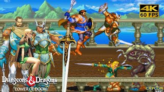 Dungeons & Dragons: Tower of Doom  3Players [Arcade / 1990] 4K 60FPS