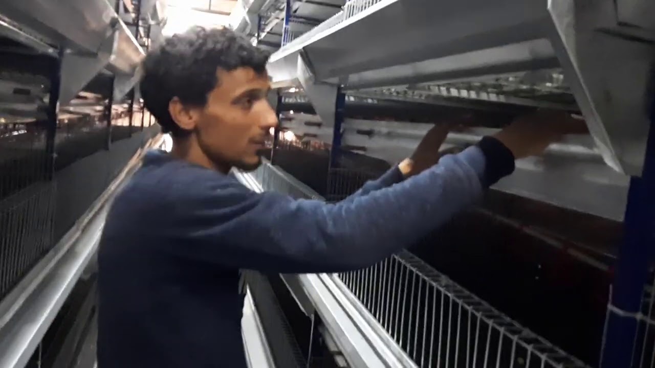 خط بطاريات ٢٠متر على سير سبلة اتوماتيك تنفيز مهندس محمد المزاحى